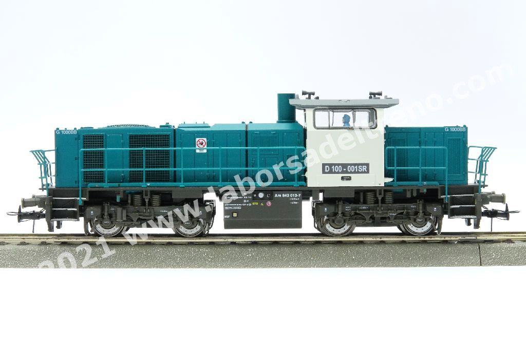 Locomotiva diesel SBB Cargo Italia D100.001SR (ex. Am 842), livrea verde con cabina bianca e frontali rossi, epoca VI - Digital Sound - Esclusiva per PiR.A.T.A.