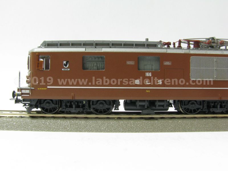 Locomotiva elettrica BLS Re 4/4 166 'Aeschi' monopantografo a doppio braccio, livrea marrone, epoca IV/V/VI - Digital Sound