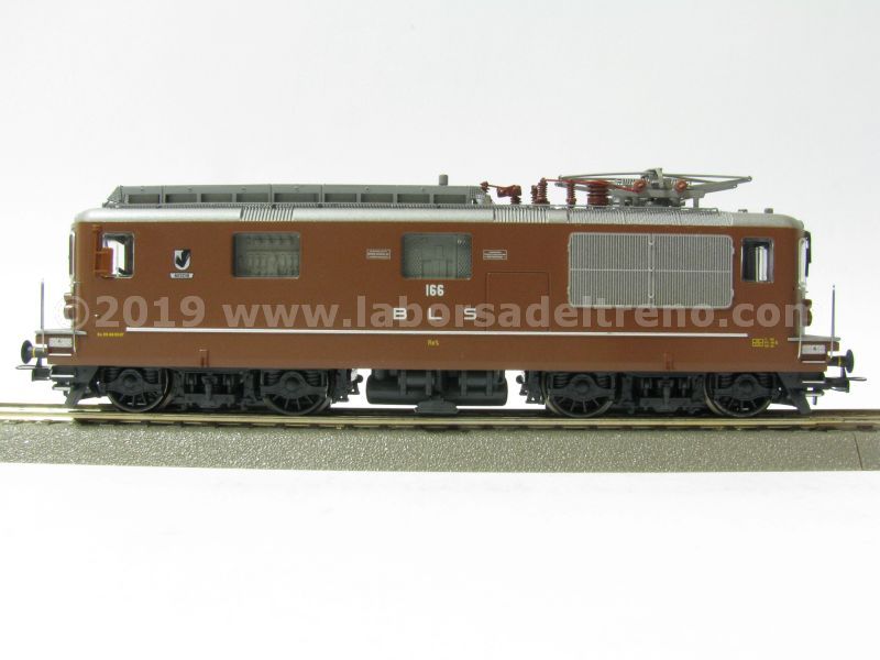 Locomotiva elettrica BLS Re 4/4 166 'Aeschi' monopantografo a doppio braccio, livrea marrone, epoca IV/V/VI - Digital Sound