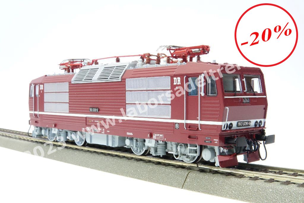Locomotiva elettrica DR, Br 180 'Knodelpresse', costruzione Skoda, livrea bordeaux, ep. V