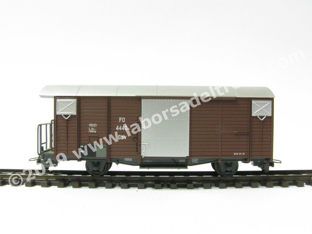 Carro chiuso a due assi RhB FO (Furka-Oberalp) tipo Gb, epoca IV