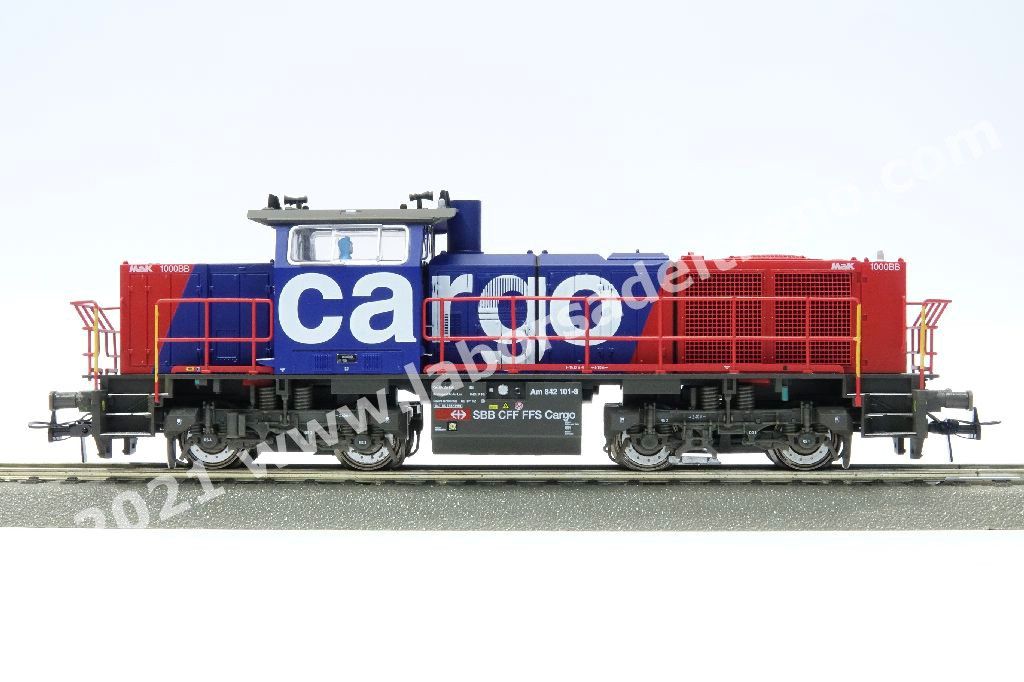Locomotiva diesel SBB Cargo Am 842 (G1000), livrea SBB Cargo blu/rossa, epoca V - Digital Sound