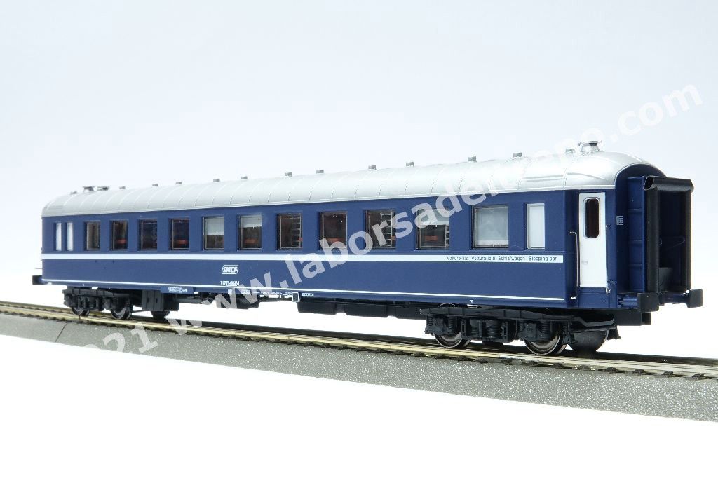Carrozza letti tipo Ub costr. Nivelles delle SNCF, livrea bluTEN, logo encadré, ep. IV