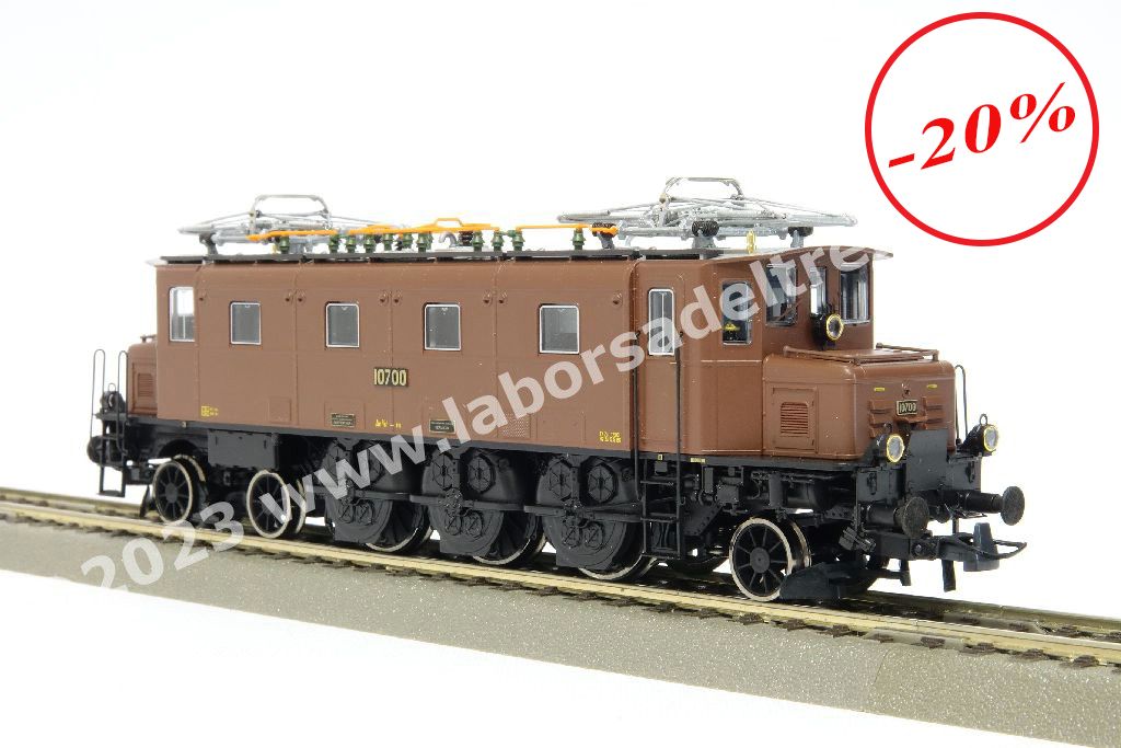 Locomotiva elettrica SBB Ae 3/6 10700 di 1° serie, livrea marrone con fanali a petrolio, epoca III/IV/V/VI - Digital sound