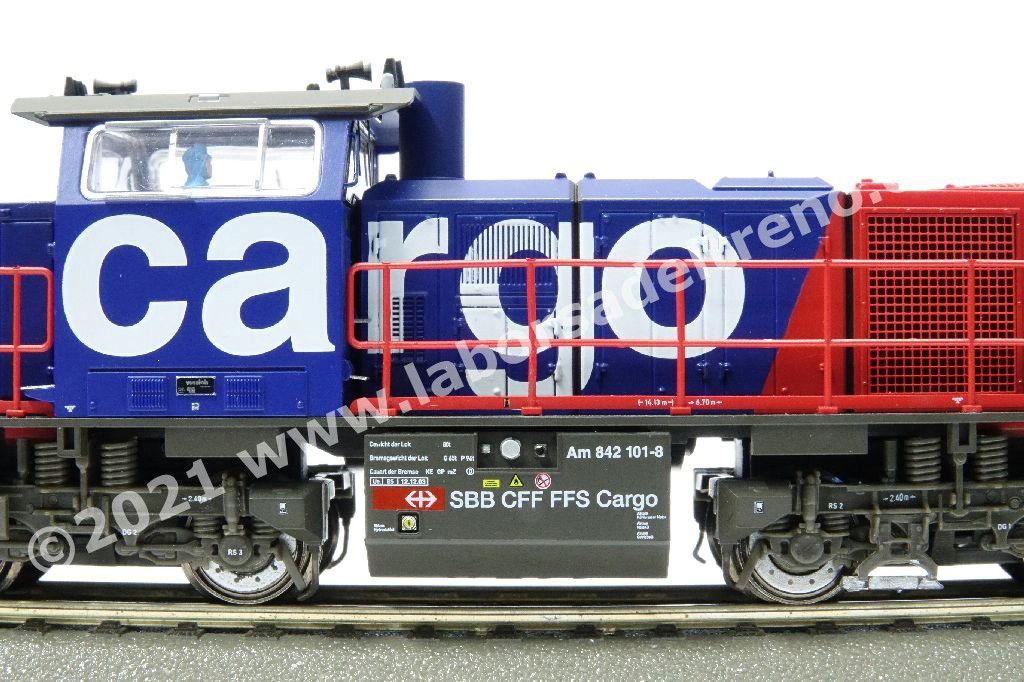Locomotiva diesel SBB Cargo Am 842 (G1000), livrea SBB Cargo blu/rossa, epoca V - Digital Sound