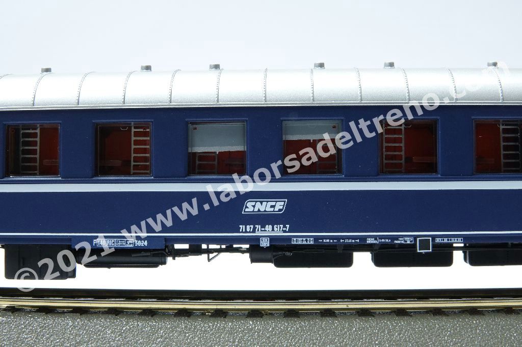 Carrozza letti tipo Ub costr. Nivelles delle SNCF, livrea bluTEN, logo encadré, ep. IV