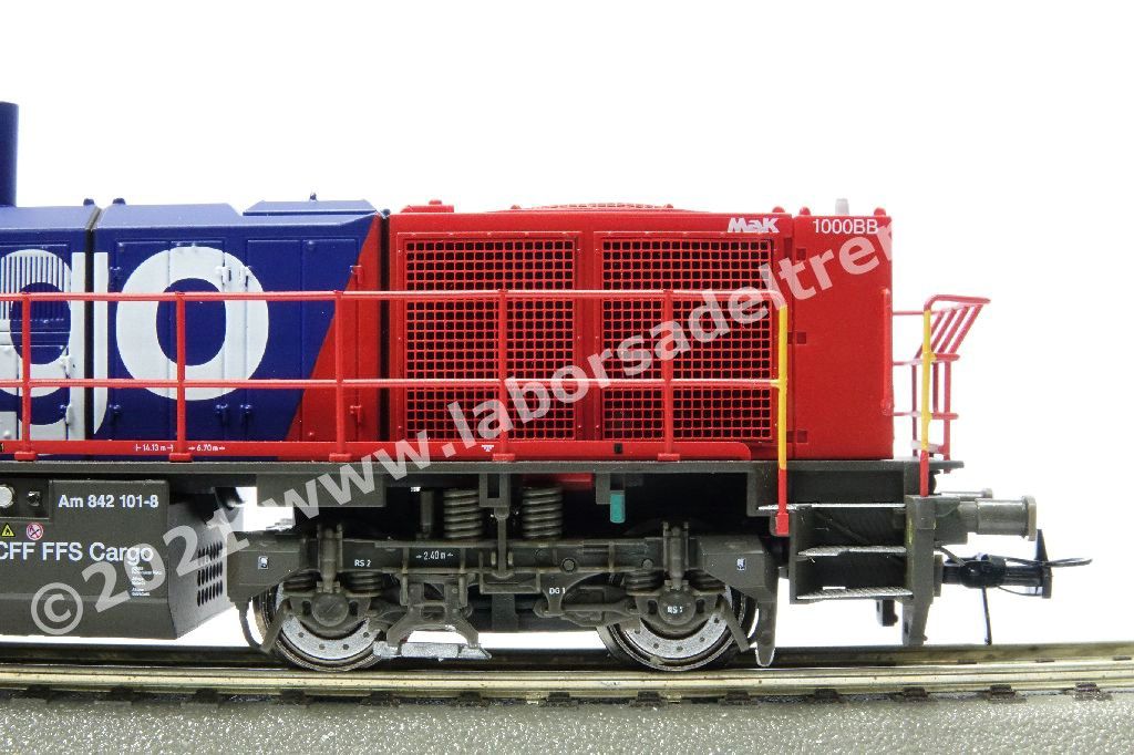 Locomotiva diesel SBB Cargo Am 842 (G1000), livrea SBB Cargo blu/rossa, epoca V - Digital Sound