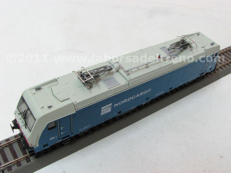 Loco el. E 483 101 della NordCargo, livrea azzurra, ep. VI