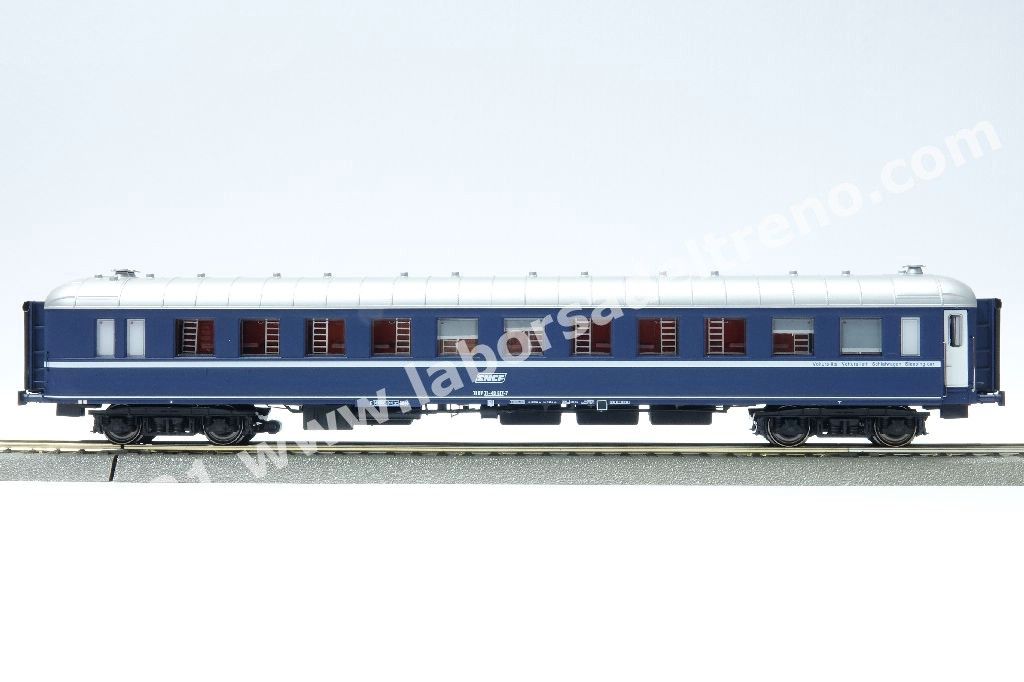 Carrozza letti tipo Ub costr. Nivelles delle SNCF, livrea bluTEN, logo encadré, ep. IV